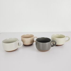 Mora Ceramics Stoneware Espresso Mugs - set of 4